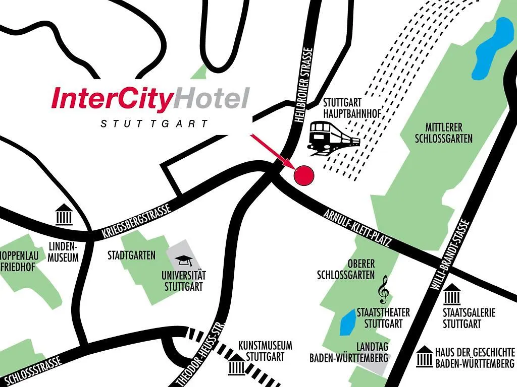 Intercityhotel Stuttgart 3*,  Deutschland